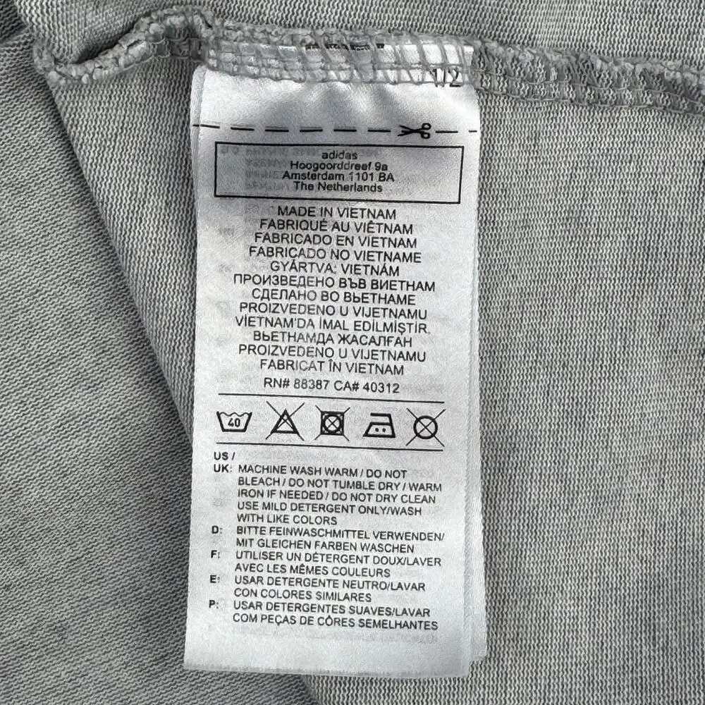 Adidas Grey Essentials Aeroready Graphic Logo Performance Hoodie Size XL - Picture 7 of 13